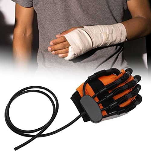 Rehabilitation Robot Gloves - Finger Rehabilitation Trainer Robot Gloves for Hand Function Recovery, Finger Straightening Brace, Hand Rehabilitation Device - M Size (Right Hand)