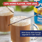 Torani Sugar Free French Vanilla Syrup 1 Liter Bottle with Pump Dispenser – Zero Calorie Flavored Coffee Syrup for Lattes, Cold Brews, Teas, Cocktails & Desserts – Keto Friendly