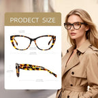 Cat Eye Reading Glasses for Women - Acetate Tortoise - Sofia Readers Chic & Modern Design FF-6253