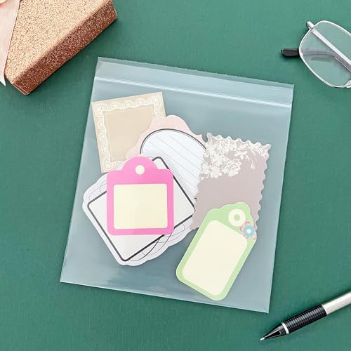 Plymor 6" x 6" (Pack of 200), 4 Mil Heavy Duty Zipper Reclosable Plastic Bags