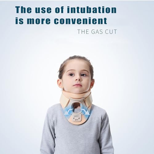 Kids Cervical Collar, Children Neck Support Brace, “V”Shape Design Strong Support, Skin-Friendly Soft Foam and Breathable Mesh Cotton, for Kids Muscle Strains, Whiplash, Torticollis
