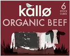 Kallo Organic Beef Stock Cubes (6x11g) - Pack of 2