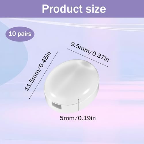 10 Pairs Silicone Glasses Ear Grips, Anti-Slip Soft Glasses Retainers Mini Eyewear Retainer for Sunglasses