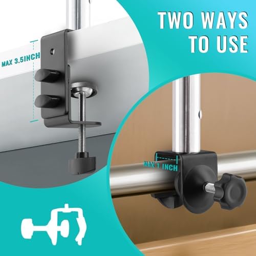 Table IV Poles,32 to 56In Telescopic Desktop IV Stand with 4 IV Bag Holder Portable Frosted Pipe Extension Pole IV Influsion Pole with Storage Hook for Home Hospital Clinic (Silver)