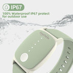 EmeTerm Explore Classic FDA-Cleared Anti-Nausea Wristband IP67 Waterproof Morning Motion Sickness Relief Band Rechargeable Classic Strap Design Drug Free Non-drowsy Without Side Effects Mint Green