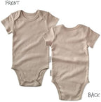 Avery 5-Pack Short Sleeve Bodysuits 100% Organic Cotton for Baby Boys & Girls