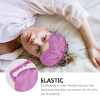 Silk Sleep Mask 2pcs Set Double-Sided Satin Eye Mask for Men and Women, Light Blocking Eye Shade with Adjustable Strap for Travel, Meditation, and Night Rest