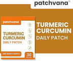 Turmeric Curcumin Patch for Women & Men, 1 Month Supply, 30 Patches