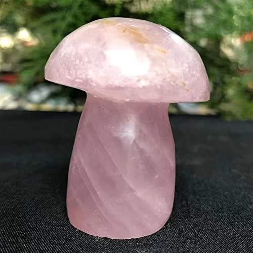 Crystal Healing Meditation Decoration Mushrooms Figurine Natural Stones Carved Crafts Decor Quartz Healing Crystal Reiki Statue Trinket Gift Gems Home Ornament Home Decoration