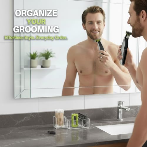 Guards Kit Plus for Philips Norelco OneBlade, with 1–6mm Guide Combs (6 Sizes), Replacement Body Comb, Protective Cap and Organizer Stand