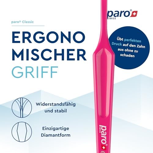 Paro Swiss exS39 Extra Sensitive Toothbrush with Interspace Brush F | Dual Features | Ultra Soft Bristles | Unisex | (Single)