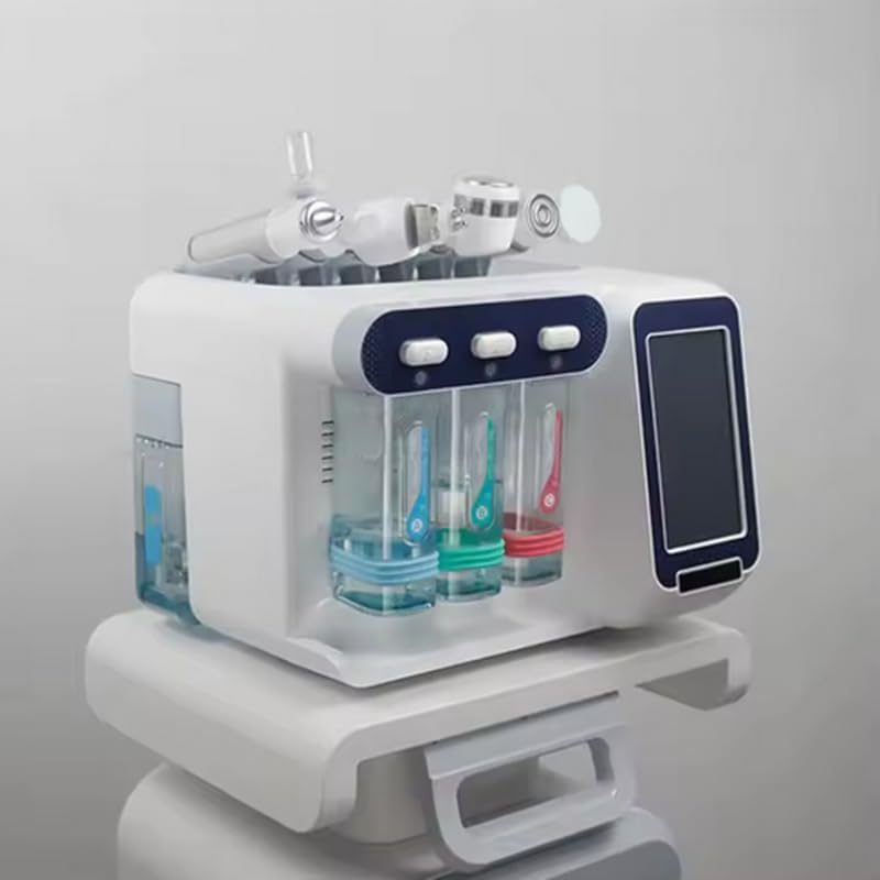 Hydro Oxygen Facial Machine for Skin Care Device with 10inch LCD Touch Screen,Skin Hair Analyzer 7 in 1 Bubble Hydra Aqua Machine Hydra Dermabrasion Machine