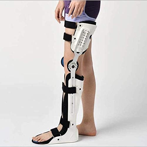 Knee Brace, Adjustable Full Leg Stabilizer Knee Orthosis Splint, Knee Brace Knee Ankle Foot Orthosis KAFO Brace Fixed for ACL, PCL, MCL or LCL,Left Leg