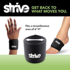 Strive Wrist or Foot Ice Pack Wrap, Hot & Cold Therapy, Pain Relief Gel Compression, 360 Degree Coverage for Rheumatoid Arthritis, Tendinitis, Carpal Tunnel Pain, Injuries, Swelling, Bruises (2-Pack)