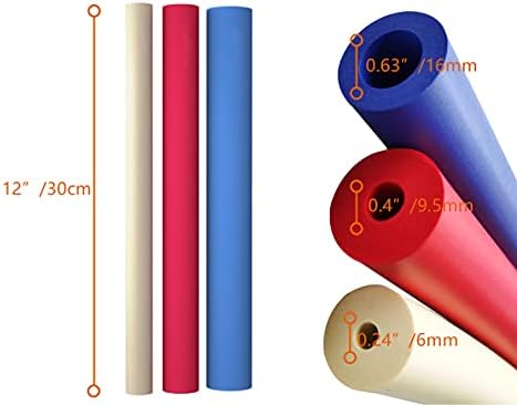 Foam Grip Tubing(6 Pack) - Foam Tubing for Utensil - Padding Tube Grip Aid Utensils Handle for Disabled and Elderly