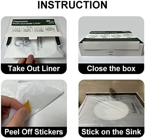 Pelocapa Disposable Hair Beard Catchers, Disposable Sink Protectors Liners for Trimming, 20 Pcs Large Sink Covers for Beard Grooming