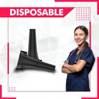 4.25 mm Disposable Ear Specula for W-e-l-c-h A-l-l-y-n Otoscopes Speculums,Compatible with All Universal Otoscopes, Disposable Otoscope Covers, Plastic Replacement Specula Tips|Black Color|Bag of 100|