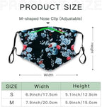 Face Mask Washable Reusable Adult Cloth Dust Mask 5-Layer Protection Activated Carbon Filter Anti Dust Face Masks