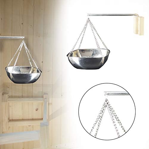 Saycker Sauna Aromatherapy Bowl,Sauna-Oil Cup Sauna Diffuer Oil Holder,Sauna Accessories,Essential Fragrance Diffuser Bowl for Indoor Outdoor Home Spa,Easy to Setup(200ml)