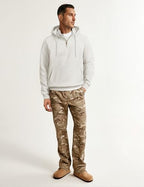JMIERR Mens Casual Cotton Hoodies Drawstring Quarter Zip Pullover Sweatshirts