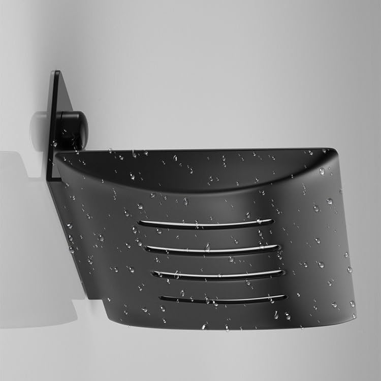 Wall Mounted Soap Box Drain Holder Storage Rack Sponge(D)