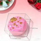 100Pack 2.17x2.17x1.38 Inch Chocolate Covered Ore Boxes Single Macaron Boxes Brownie Boxes S'Mores Treat Boxes Candy Boxes Small Gift Boxes for wedding Bridal Shower Birthday Party Favors
