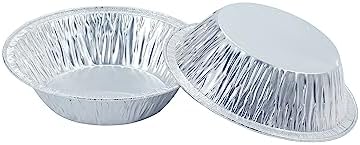 (50 Pack Pie Pans 5 inch,Mini Pie Tins HEAVY-DUTY Disposable Aluminum Foil Tart,pie Pans for Baking Personal Mini Pies, Easily Stack & Store, Freeze & Reheat