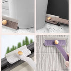 Multi-Function Rotating Crevice Cleaning Brush, 360° Rotating No Dead Corners Crevice Gap Brush Hard Bristle Crevice Gap Cleaning Brush, Household Cleaning Tool for Kitchen Bathroom (2, Purple)