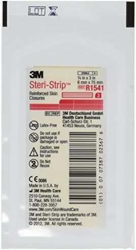 3M Steri Strip Skin Closures 1/4'' X 3'' - 10 Packages of 3