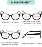 Eyekepper Blue Light Filter Multifocus Progressive Computer Readers Women - Oversize Noline Trifocal Reading Glasses