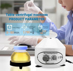 Centrifuge Machine, Lab Benchtop Centrifuges, Desktop Electric Lab Laboratory Centrifuge Machine Lab Medical Practice w/Timer and Speed Control - Low Speed,4000 RPM, Capacity 20 ML x 6-110v