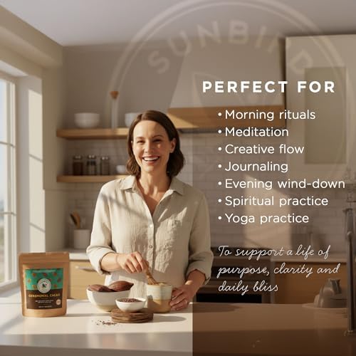 Sunbird Organics Ceremonial Cacao – 100% Organic Criollo Bean from Peru | Small Melt-Ready Pieces · Single Origin · Vegan · Plant-Based · For Daily Bliss, Meditation & Ritual Wellness | 8oz