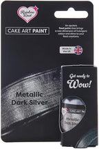 Rainbow Dust Metallic Paint Dark Silver
