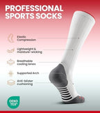 RUIXUE Compression Socks for Women Men 2 Pairs, 15-20mmHg Graduated Circulation Support for Flying, Nurses, Athletic, Travel