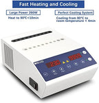 ONiLAB Gel Heating Machine with Heating and Fan Cooling Modes,4x5ml,16x 1ml-2.5ml Holes, PRP PPP Gel Maker Heater with Timer 0-99min59s or Continuous Mode, 2 Stored Programs,10-90℃,260W,110V