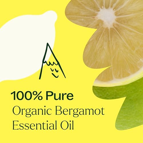 Plant Therapy Organic Bergamot Essential Oil 10 mL (1/3 oz) 100% Pure, Undiluted, Therapeutic Grade