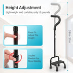 Adjustable Stair Climbing Assist Cane for Seniors, Half Step Assist Aid for Walking Up Down Stairs, Portable Stair Lift Cane, Step Stair Walking Aid, Stability Walking Sticks for Balance & Safety