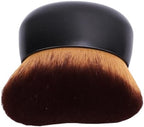 BRRNOO Large Tanning Brush, Self Tanner Brush Face Body Soft Hair Wave Shaped Brush Head Tan Applicator Blend Brush with High Density Soft Brush Hair, Easy Application for Even (Black)
