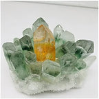 Health & Household Natural Green Ghost Phantom Quartz Crystal Cluster Rock Stones and Crystals Mineral Reiki Healing Specimen Home Deco