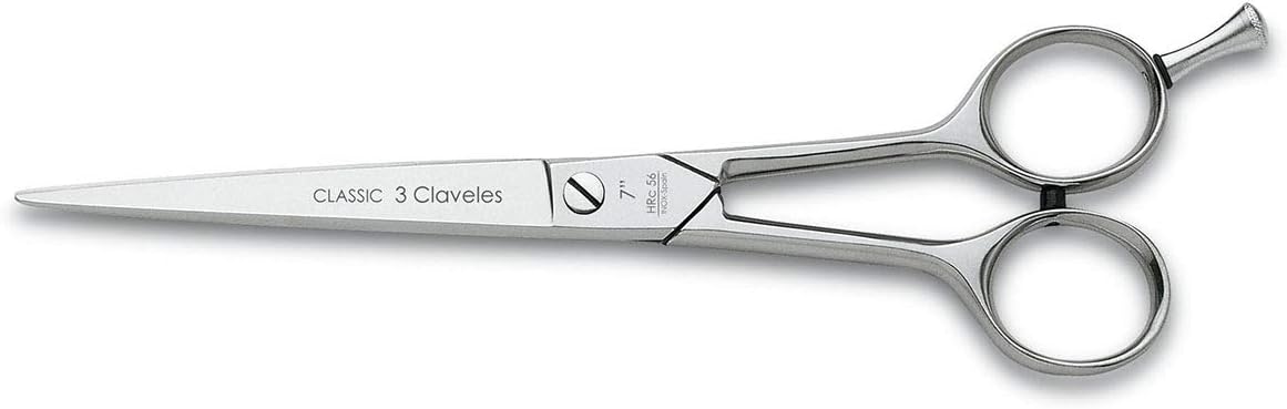 3 Claveles Classic Hairdressing Scissors 7 Inches