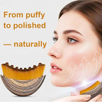 Stainless Steel Gua Sha Tool & Lymphatic Drainage Face Brush Set, TWPER Facial Massage Kit for Jawline Sculpting Puffiness Lifting Relaxation, Contour Face Brush with Storage Case