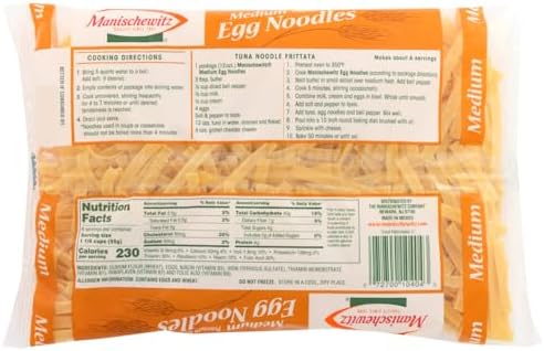 Manischewitz Egg Noodles Medium 12.0 OZ(Pack of 2)