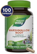 Nature's Way Marshmallow Root - Plant-Based Herbal Supplement for Traditional Digestive Support* - Daily Wellness Supplement - Vegan, Gluten-Free & Dairy-Free - 100 Count (50 Servings)