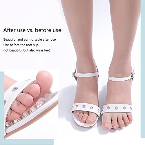 Invisible Anti-Slip Heel Foot Cushion Pads Stickers,Non-Slip Forefoot Strips Sticker Adjustable & Self-Adhesive Women Sandals high Heels Stickers (2 Pairs)