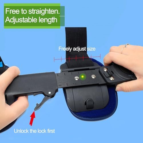 PopieL Knee Brace Orthotic Brace, Adjustable Sports Protective Gear for Knee and Leg, Hinged Rom Knee Brace for Recovery After Surgery, Fracture Fixation Brace, One Size