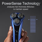 Remington Limitless X7 Shaver for Men, Titanium Blades and Power Sense Technology, Advanced Performance Foil Rotary Electric Shaver with PivotBall for Sensitive Skin Comfort, 100% Waterproof.