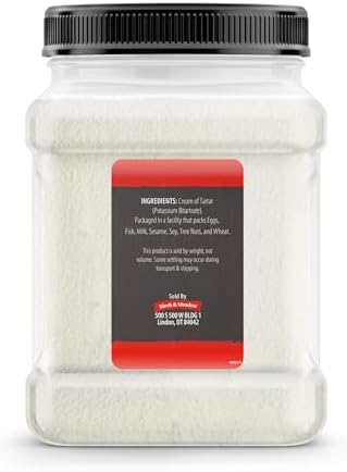 Birch & Meadow 4 lb of Cream of Tartar, Baking Ingredient, Stabilizer