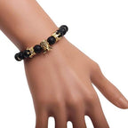 Imperial Crown Bead Bracelet King&Queen Luxury Charm Couple Jewelry Xmas Gift for Women Men