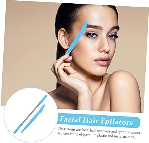 FRCOLOR 4pcs Hair Removal Set Eyebrow Trimmer for Men Women Facial Epilator Hair Remover Tool Face Trimmer No Chemicals