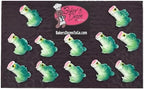 Mini Bass Fishing Pack- 12 pcs Edible Icing Cake Decoration Topper by BakersDozenToGo (Choose Style Below)